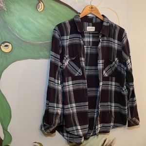 Purple and Teal Flannel